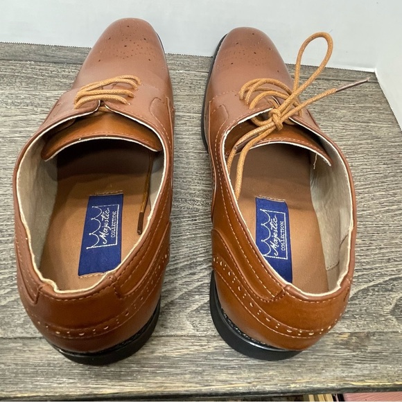 Majestic Collection Men's Brown Oxford  Dress Shoes size 10. NWOT. Leather. - Picture 6 of 10